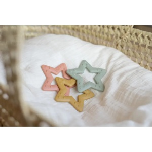 Jucarie dentitie star baby blue, Bibs - Img 2