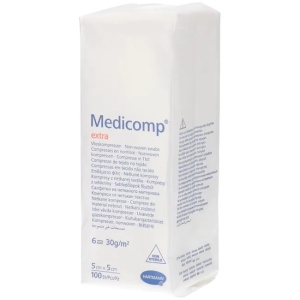 Medicomp Extra nesteril 5x5cm, 100 bucati, Hartmann