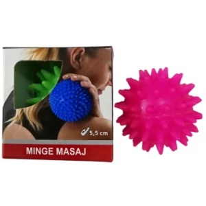 Minge pentru masaj din cauciuc, roz 5,5cm , Vital Logistic - Img 2