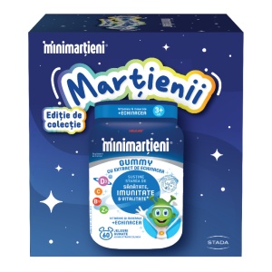 Minimartieni Gummy cu Echinacea, 60 jeleuri + Breloc Cadou, Walmark - Img 1