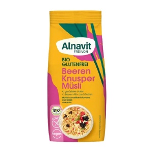 Musli crocant bio fara gluten cu fructe, 300g, Alnavit