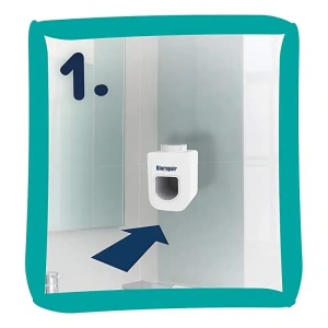 Pachet Dispenser de perete + Pasta de dinti Biorepair Kids 0-6 ani, 2x50ml, Coswell - Img 2