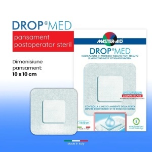Pansament postoperator Drop Med 10x10 cm, 5 bucati, Pietrasanta Pharma - Img 4
