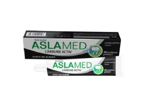 Pasta dinti cu Carbune activ, 75 ml, Aslamed 3008 - Img 2