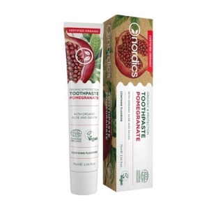 Pasta dinti pentru protectie cu rodie Bio, 75ml, Nordics