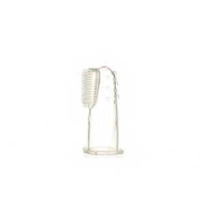 Perie dinti silicon degetar 3l, 1buc, Minut Baby - Img 3