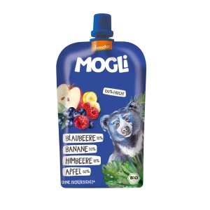 Piure afine, mere, banane Eco Mogli, 100g, Managis