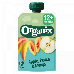 Piure de mango, caisa, morcov, fenicul bio, + 12 luni, 100g, Organix