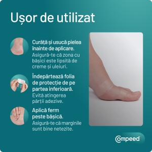 Plasturi mici pentru bășici, 6 bucati, Compeed - Img 5
