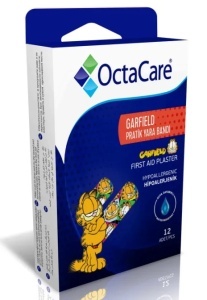 Plasturi pentru copii Garfield, 19 x 72mm, 12 bucati, Octacare