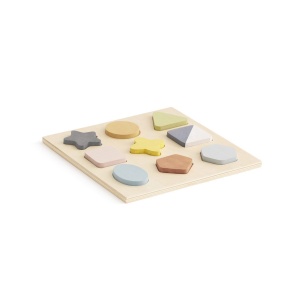 Puzzle Geo din lemn pentru dezvoltare, Kids Concept