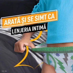 Scutece chilot de noapte pentru baieti Ninjamas 7, 17-30kg, 10 bucati, Pampers - Img 5