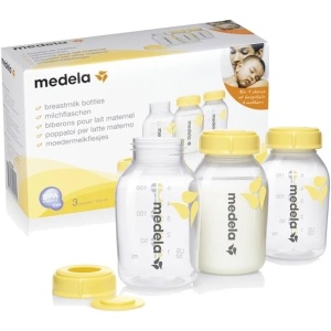 Set 3 biberoane fara tetine, 150ml, Medela