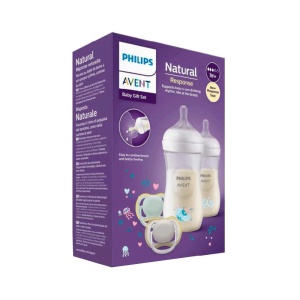 Set biberoane Natural Response SCD837/11, 260ml, 2 bucati + 2 suzete Ultra air, 0-6luni, Philips Avent - Img 2