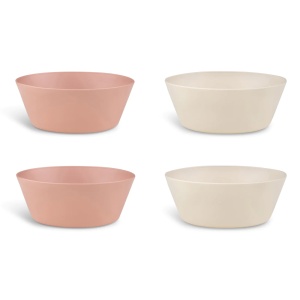 Set de boluri bio Pink/Cream, 4 bucati, Citron