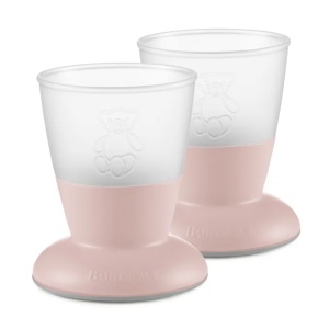 Set pahare Powder Pink 8L+, 072164A, 2 bucati, BabyBjorn