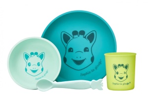 Set pentru masa din silicon Girafa Sophie, Fresh Touch, 480001, Vulli