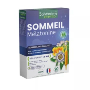 Sommeil Melatonine, 20 fiole buvabile, Santarome