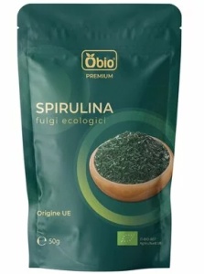 Spirulina fulgi ecologi, 50 g, Obio