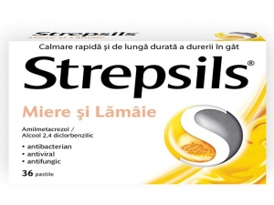 Strepsils miere si lamaie, 36 pastile de supt, Reckitt