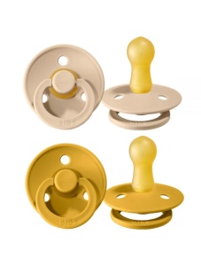 Suzeta Colour latex Vanilla-Mustard 0-6 luni, 120274, 2 bucati, Bibs - Img 3
