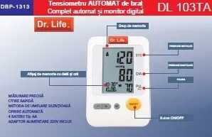 Tensiometru brat automat DL 103TA (Dr.Life) - Img 2