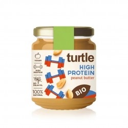 Unt de arahide eco cu proteine vegetale Turtle, 200g, Managis Bio