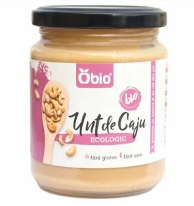 Unt de caju bio, 250g, Obio