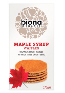 Vafe cu sirop de artar bio 175g (Biona)