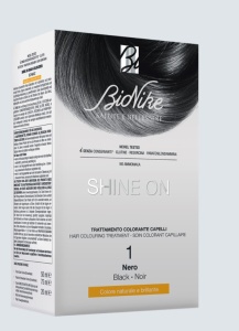 Vopsea tratament pentru par Shine On, culoare negru 1, BioNike