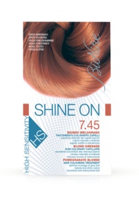 Vopsea tratament pentru par Shine On HS, culoare blond rodie 7.45, BioNike