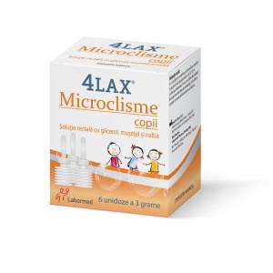 4 Lax Microclisme copii, 6 unidoze x 3g, Labormed - Img 4