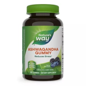 Ashwaganda Gummy Nature's Way 125mg, 90 jeleuri, Secom