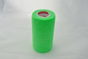Bandaj autoadeziv 10cm x 4,5m, verde, Copoly