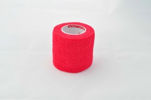Bandaj autoadeziv 5cm x 4,5m, rosu, Copoly