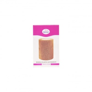 Bandaj elastic autoadeziv neutru, 10cm x 4,5m, Minut