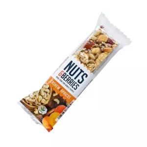 Baton crocant Cashew&Apricot cu nuci, caju si caise eco, 30g, Nutsandberries