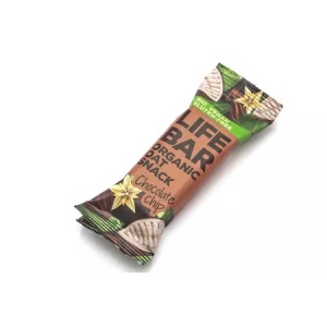 Baton de ovaz cu ciocolata fara gluten Bio, 40g, Lifebar