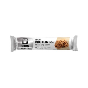 Baton proteic 36% cu Biscuiti si choco cips, Mega Pro, 85g, Born Winner