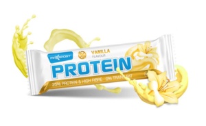 Baton proteic in glazura alba cu vanilie 60g (Max Sport) - Img 2