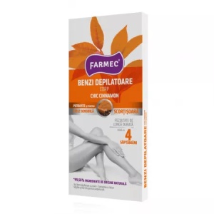 Benzi depilatoare pentru corp Cinnamon, 16 bucati, 8410, Farmec