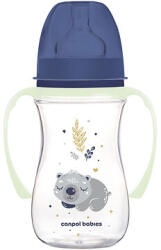 Biberon anticolici gat larg Easy Start Sleepy Koala blue, 35/237, 240ml, Canpol