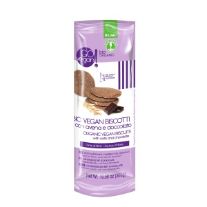 Biscuiti bio vegani cu ovaz si ciocolata, 300g, Probios