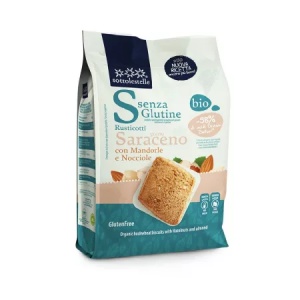 Biscuiti cu migdale si alune Bio, 250g, Sottolestelle