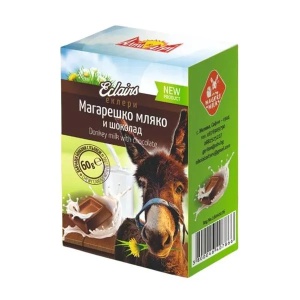 Bomboane de mestecat cu umplutura din lapte de magarita Eclairs, 60g, Alpi