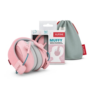 Casti antifonice pliabile pentru copii Muffy Kids, 5-16 ani, Pink, Alpine - Img 2