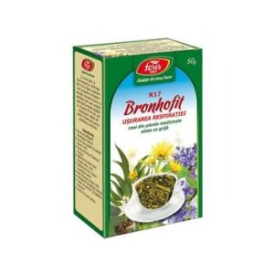 Ceai Bronhofit, usurarea respiratiei - R17, 50g, Fares - Img 2