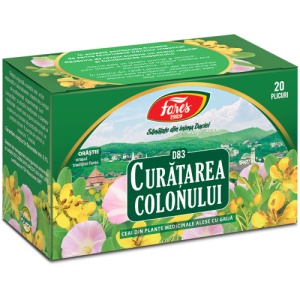 Ceai curatarea colonului, 20 plicuri, Fares