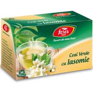 Ceai verde cu iasomie, 20plicuri, Fares - Img 1