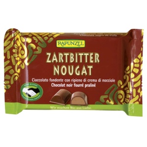 Ciocolata eco amaruie nougat, 100g, Rapunzel